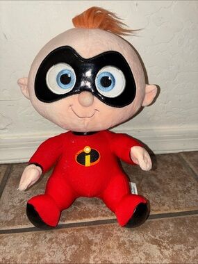 Disney Jack-Jack Plush in Red with Black Mask and Orange Hair